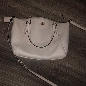 White and Gold Coach Crossbody
